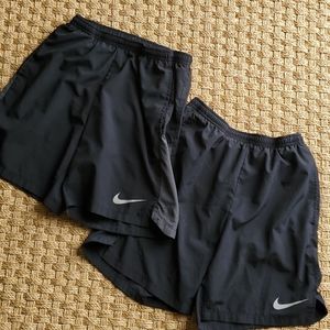 Set of 2 Mens Nike Running Shorts size Sm
